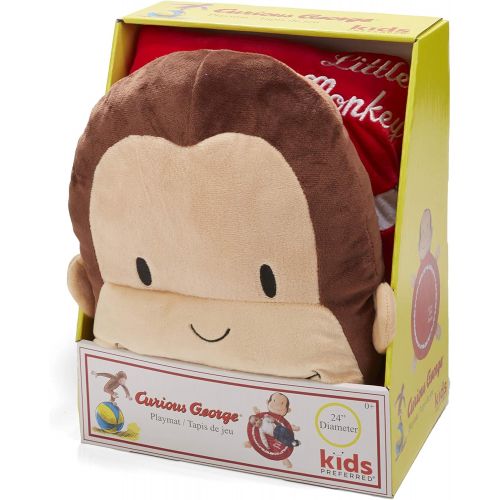  KIDS PREFERRED Curious George Red Baby Playmat with Monkey Design