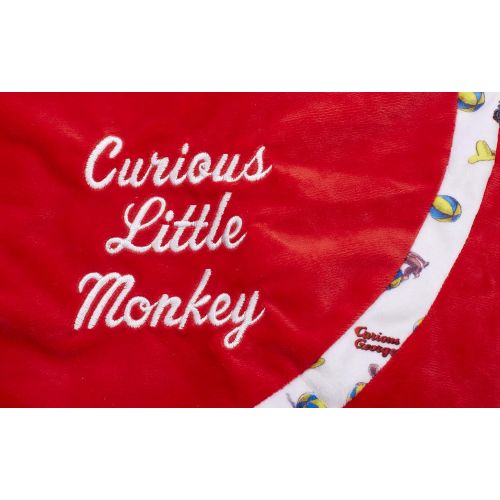  KIDS PREFERRED Curious George Red Baby Playmat with Monkey Design