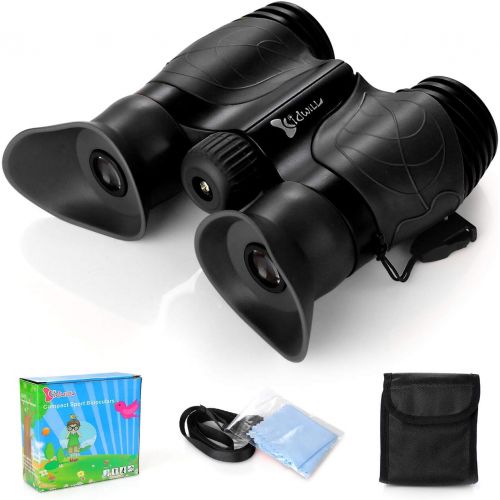  [아마존베스트]KIDWILL Binoculars for Kids, Gifts for 3-12 Years Boys Girls 8x21 High-Resolution Optics Shockproof Folding Mini Binoculars Toys for Bird Watching Nature Explore Travel Camping Outdoor Pla