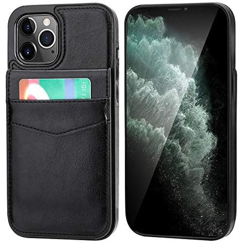  [아마존베스트]KIHUWEY Compatible with iPhone 12 Pro Max Case Wallet with Credit Card Holder, Premium Leather Magnetic Clasp Kickstand Heavy Duty Protective Cover for iPhone 12 Pro Max 6.7 Inch(B