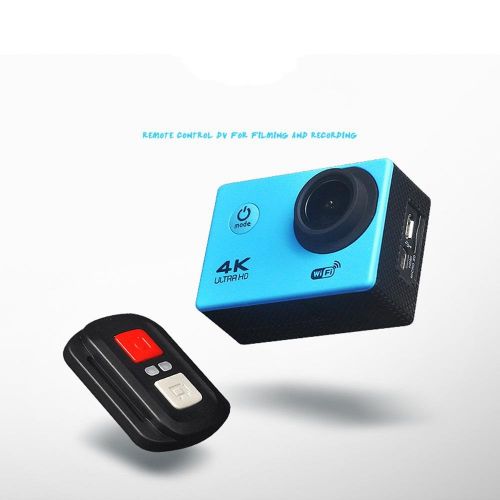  KIKIYA 4K 16MP Wifi Ultra HD Action Kamera Wasserdicht Sport Cam Fernbedienung 98ft Unterwasser 20 Zubehoer fuer Skifahren, Schnorcheln, Schwimmen und Radfahren