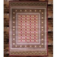 KILIM NN-KKT0-8VR1 Boho Bohemian Burgundy Bokara Vintage Style K602 Area Rug Clearance Soft and Durable Pile. Size Option , 2X3 SCATTER DOOR MAT