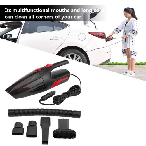  KIMISS DC12V 120W Wired Car Portable Vacuum Cleaner Wet Dry Dust Catcher with Light