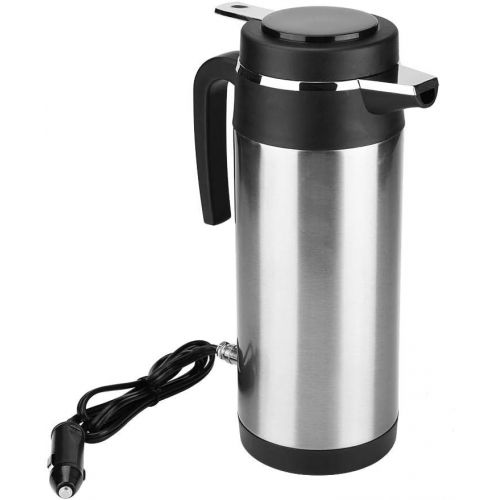  KIMISS 1200ML 12 V / 24 V Auto Wasserkocher Edelstahl Elektrische In-Car Wasserkocher Reise Trinkbecher Reise Kaffeetasse Wasserflasche(24V)…