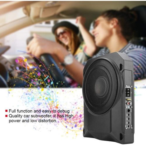  KIMISS 600 W Subwoofer, Auto Active Subwoofer Under Seat Woofer Speaker Universal Audio Amplifier (Black)