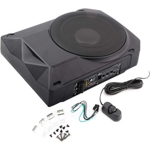  KIMISS 600 W Subwoofer, Auto Active Subwoofer Under Seat Woofer Speaker Universal Audio Amplifier (Black)