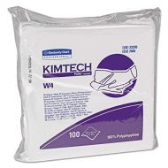 KIMTECH Kimtech 33330 W4 Critical Task Wipers, Flat Double Bag, 12x12, White, 100 per Pack (Case of 5 Packs)