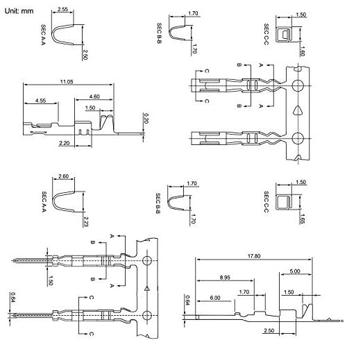  Besuchen Sie den KINCREA-Store KINCREA 2.54mm Male Female Dupont Wire Jumper with Pin Header Connector Housing Kit - 620pcs JA001