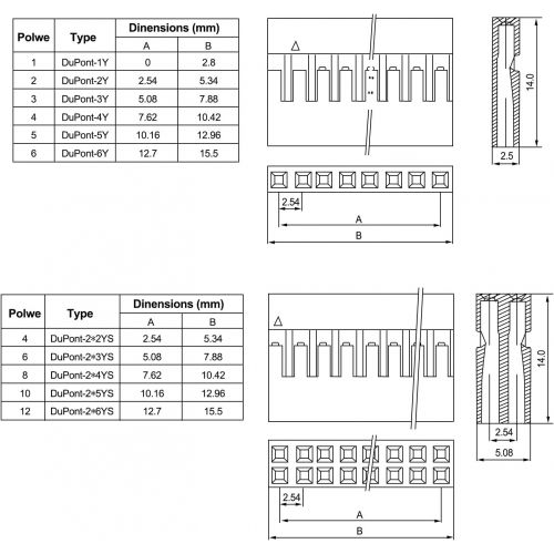  Besuchen Sie den KINCREA-Store KINCREA 2.54mm Male Female Dupont Wire Jumper with Pin Header Connector Housing Kit - 620pcs JA001