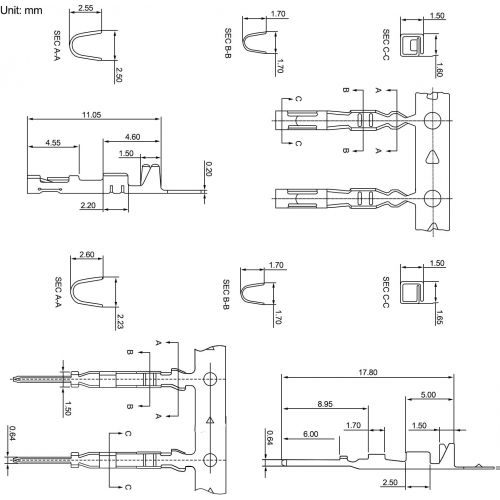  Besuchen Sie den KINCREA-Store KINCREA 2.54mm Male Female Dupont Wire Jumper with Pin Header Connector Housing Kit - 620pcs JA001