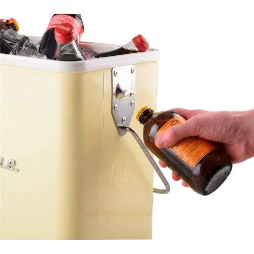  KINCROME 25 Litre (26 Quart) Retro Ice Chest - Beverage Cooler with Bottle Opener & Carry Handle