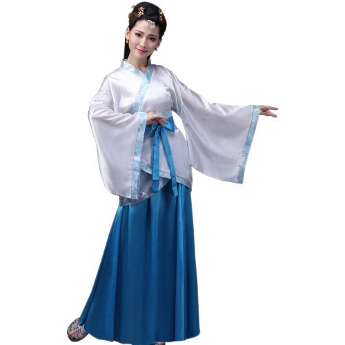  KINDOYO Womens Cosplay Clothes Ancient Chinese Style Princess Chaise Dress Tang Suit Hanfu Performances Costume