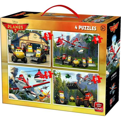  KING 5252 4 in 1Disney Planes Fire and Rescue Puzzle