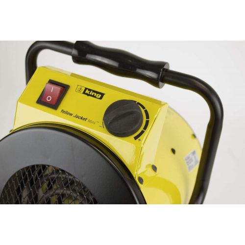 King Electric PSH1215T Portable Shop Heater with Thermostat, Yellow