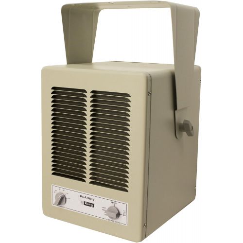  King Electric King KBP2406 5700-Watt MAX 240-Volt Single Phase Paw Unit Heater, Almond