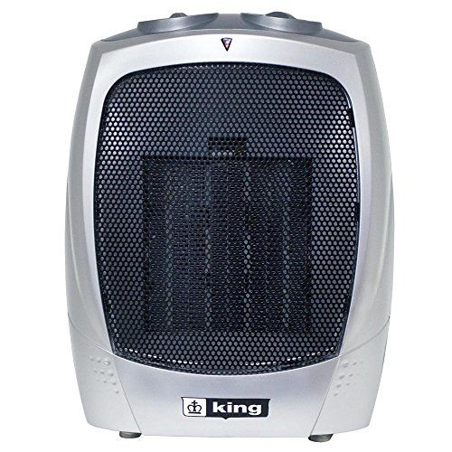  King Electric PH-2 1500-watt Portable Ceramic Heater, Silver