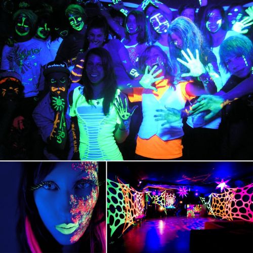  Black Lights Bulb, KINGBO 36W LED UV Light E26 PAR38 Glow in the Dark, 395nm LEDs Super Bright UV Bulb for Blacklight Party, Stage Lighting, DJ Dance Party, Birthday, Wedding, Holi