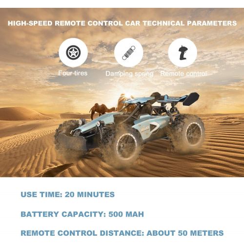  [아마존베스트]Rc Cars, KINGBOT 2.4 Ghz 1:18 Scale 2WD Remote Control Car Toys 14 Km/H All Terrain Radio Control Off-Road Vehicle with 50M Control & 20 Mins Play Time for Kids Birthday Gifts (306