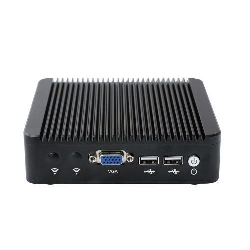  KINGDEL Kingdel 4LAN Mini PC, Windows 7 HTPC with intel J1900 Quad Core CPU, 8GB RAM, 256GB SSD, VGA, Wi-Fi, Fanless