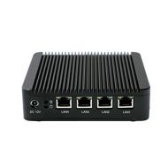 KINGDEL Kingdel Silent Mini Desktop Computer, Win 7 Nettop with intel J1900 Quad Core CPU, 4GB RAM, 64GB SSD, Quad LAN, VGA, Wi-Fi, Fanless