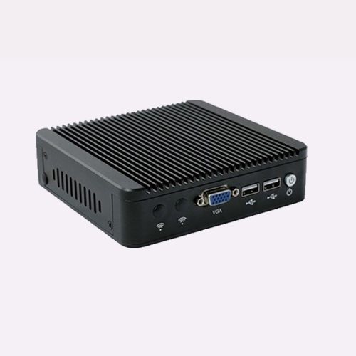  KINGDEL Kingdel Silent Mini Desktop Computer, Win 7 Nettop with intel J1900 Quad Core CPU, 4GB RAM, 64GB SSD, Quad LAN, VGA, Wi-Fi, Fanless