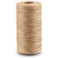 KINGLAKE 328 Feet Natural Jute Twine Best Arts Crafts Gift Twine Christmas Twine Durable Packing String for Gardening Applications