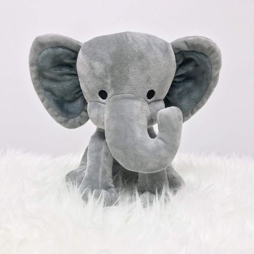  [아마존베스트]KINREX Stuffed Elephant Animal Plush - Toys for Baby, Boy, Girls - Great for Nursery, Room Decor, Bed - Grey - Measures 9 Inches