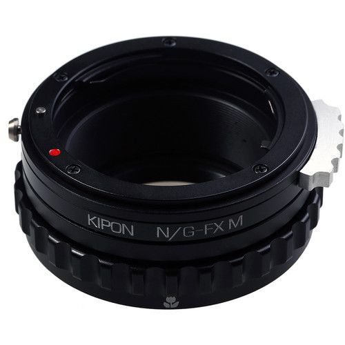  KIPON Macro Lens Mount Adapter with Helicoid for Nikon F-Mount, G-Type Lens to FUJIFILM X-Mount Camera