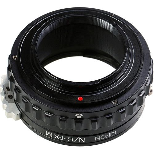  KIPON Macro Lens Mount Adapter with Helicoid for Nikon F-Mount, G-Type Lens to FUJIFILM X-Mount Camera