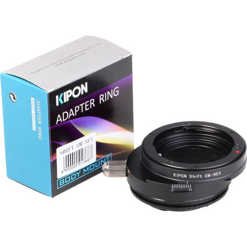  KIPON Shift Lens Mount Adapter for Olympus OM Lens to Sony E-Mount Camera