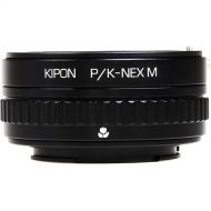 KIPON Macro Lens Mount Adapter with Helicoid for Pentax K-Mount Lens to Sony-E Mount Camera