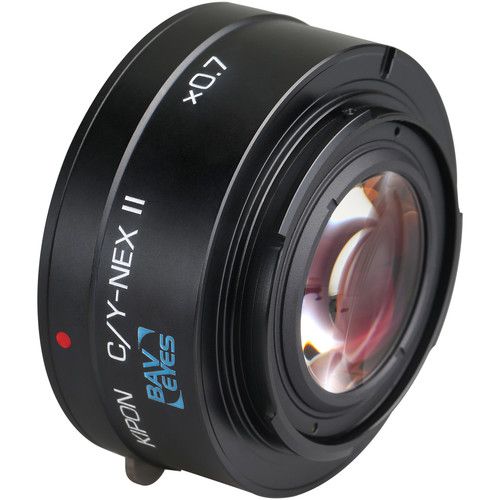  KIPON Baveyes 0.7x Mark 2 Lens Mount Adapter for Contax/Yashica-Mount Lens to Sony E-Mount Camera