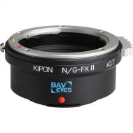 KIPON Baveyes 0.7x Mark 2 Lens Mount Adapter for Nikon F-Mount, G-Type Lens to FUJIFILM X-Mount Camera