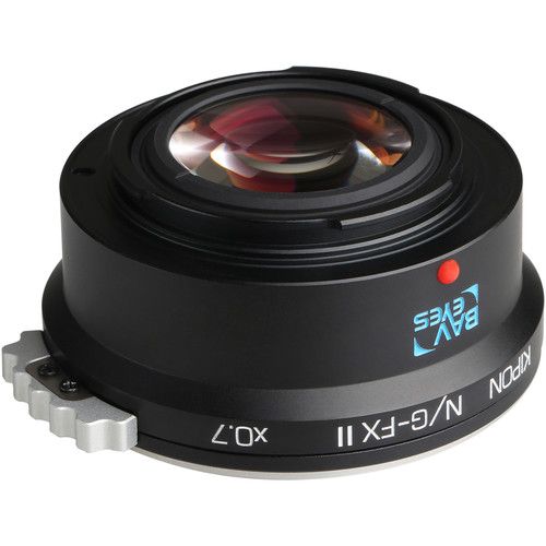  KIPON Baveyes 0.7x Mark 2 Lens Mount Adapter for Nikon F-Mount, G-Type Lens to FUJIFILM X-Mount Camera