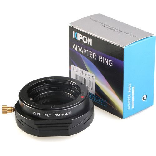  KIPON Tilt Lens Mount Adapter for Zuiko OM4/3-Mount Lens to Micro Four Thirds Camera