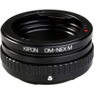 KIPON Macro Lens Mount Adapter with Helicoid for Olympus OM-Mount Lens to Sony-E Mount Camera