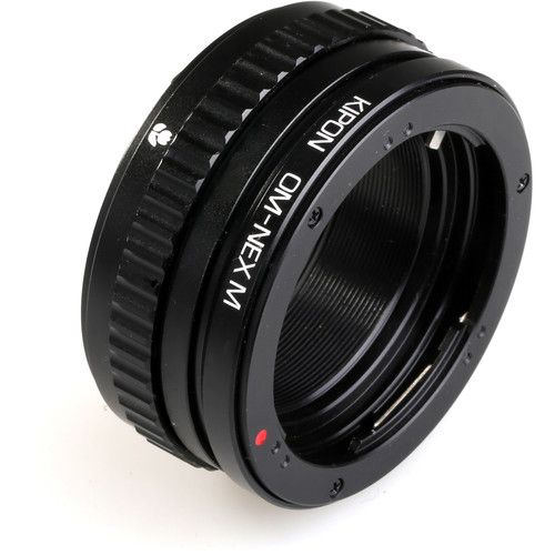  KIPON Macro Lens Mount Adapter with Helicoid for Olympus OM-Mount Lens to Sony-E Mount Camera