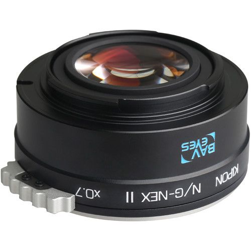  KIPON Baveyes 0.7x Mark 2 Lens Mount Adapter for Nikon F-Mount, G-Type Lens to Sony E-Mount Camera