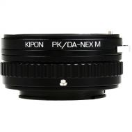 KIPON Macro Lens Mount Adapter with Helicoid for Pentax K-Mount, DA-Series Lens to Sony-E Mount Camera