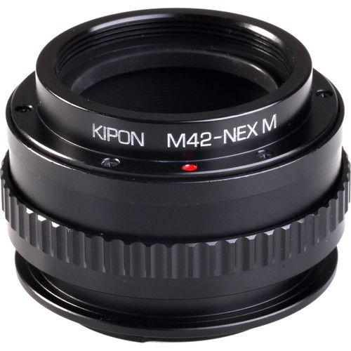  KIPON Macro Lens Mount Adapter with Helicoid for M42-Mount Lens to Sony-E Mount Camera