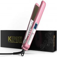 KIPOZI Flat Iron 1 Inch Titanium Plates Pro Hair Straightener with Adjustable Temperature Suitable for All...