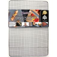 KITCHENATICS Professional Grade Stainless Steel Cooling and Roasting Wire Rack Fits Half Sheet Baking Pan for Cookies, Cakes Oven-Safe for Cooking, Smoking, Grilling, Drying - Heav
