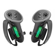 KIWI design Upgraded Comfort Controller Grips Compatible with Meta Quest 3 Accessories, Hand Straps with Battery Opening and Knuckle Straps Protector