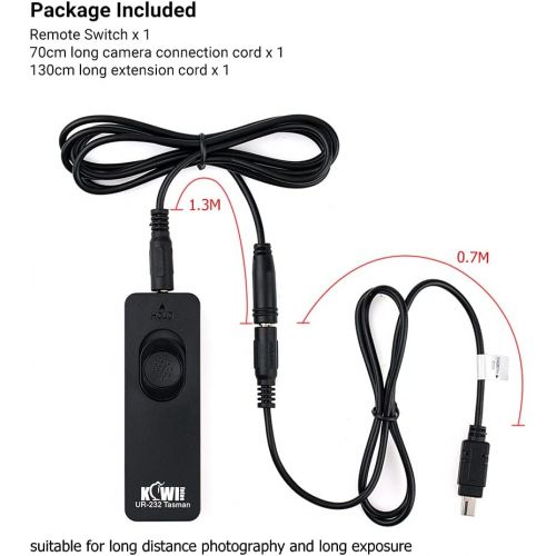 KIWIfotos 0.7m + 1.3m(Extended Cord) Remote Release Replaces MC-DC2, Shutter Release Remote Control for Nikon Z7 II Z6 II Z5 D780 D750 D600 D7500 D7200 D7100 D5600 D5500 D5300 D5200 D5100 D3