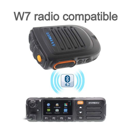  KJD 2018 New Launch Bluetooth Version 4.2 Microphone B01 for W7 W7plus T-320 Radio Work with Real PTT/Zello PTT Wireless Handheld Microphone