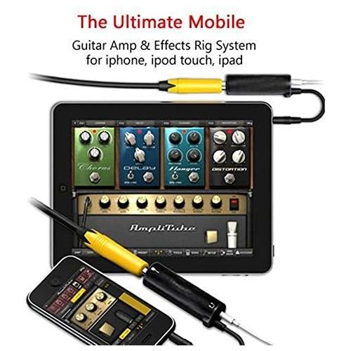  [아마존베스트]KJLM Guitar Effects Interface Adapter Converter Link for iPhone, iPad, iPod Touch