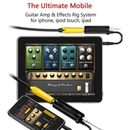 [아마존베스트]KJLM Guitar Effects Interface Adapter Converter Link for iPhone, iPad, iPod Touch