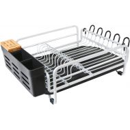 KK KINGRACK Kingrack Aluminum Dish Drying Rack,Large Dish Rack and Drain Board Set,Kitchen Dish Rack