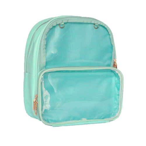  KKEY Ita Bag Leather Backpack Transparent Itabags Anime Bag (green)