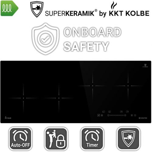  [아마존베스트]KKT KOLBE KKT Piston IND9020RL Extra Wide Induction Hob/92cm Large/Booster Schnellaufheiz Function/Hob Frameless/Ceran Field/Timer/Built in Hob